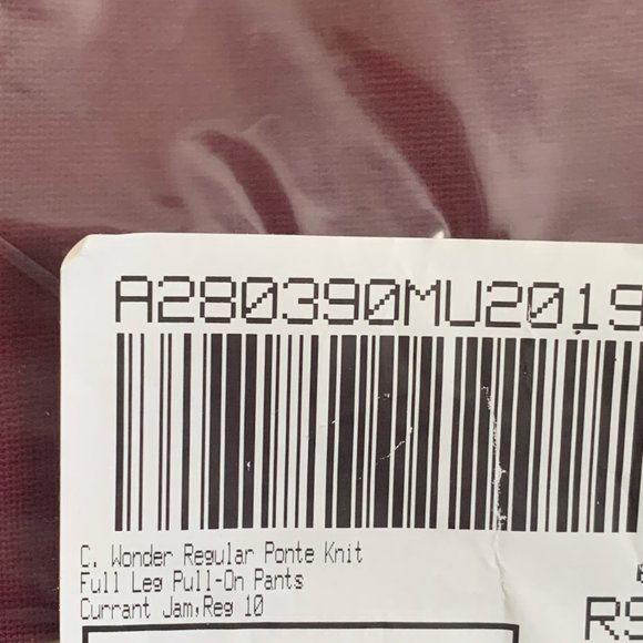 NWT C. WONDER PONTE KNIT PULL ON PANTS JAM 10 - Picture 13 of 13